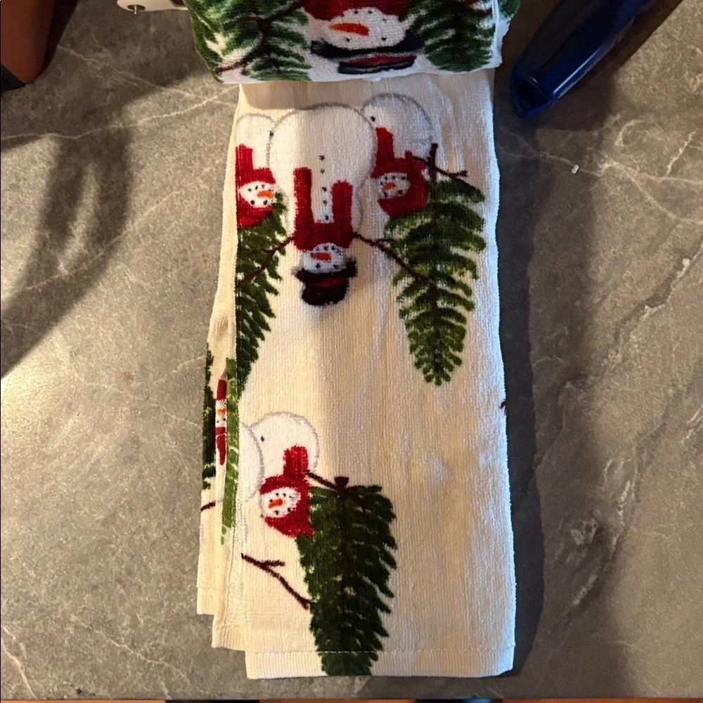 Christmas hand towel set of 2